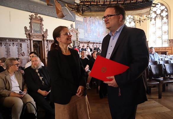 Finanzsenator Björn Fecker begrüßte neue Auszubildende der Freien Hansestadt Bremen in der Oberen Rathaushalle