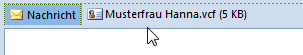 Visitenkarte in einer E-Mail